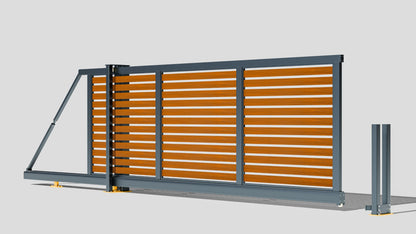 Manual Cantilever Sliding Gate (Full Open Slat Main)