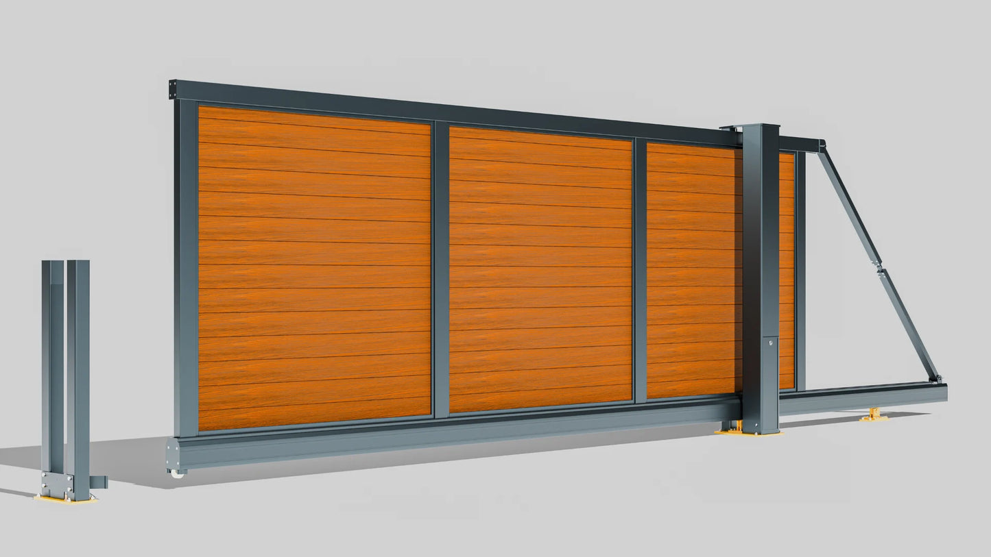 Manual Cantilever Sliding Gate  (Full Horizontal Infill Main)