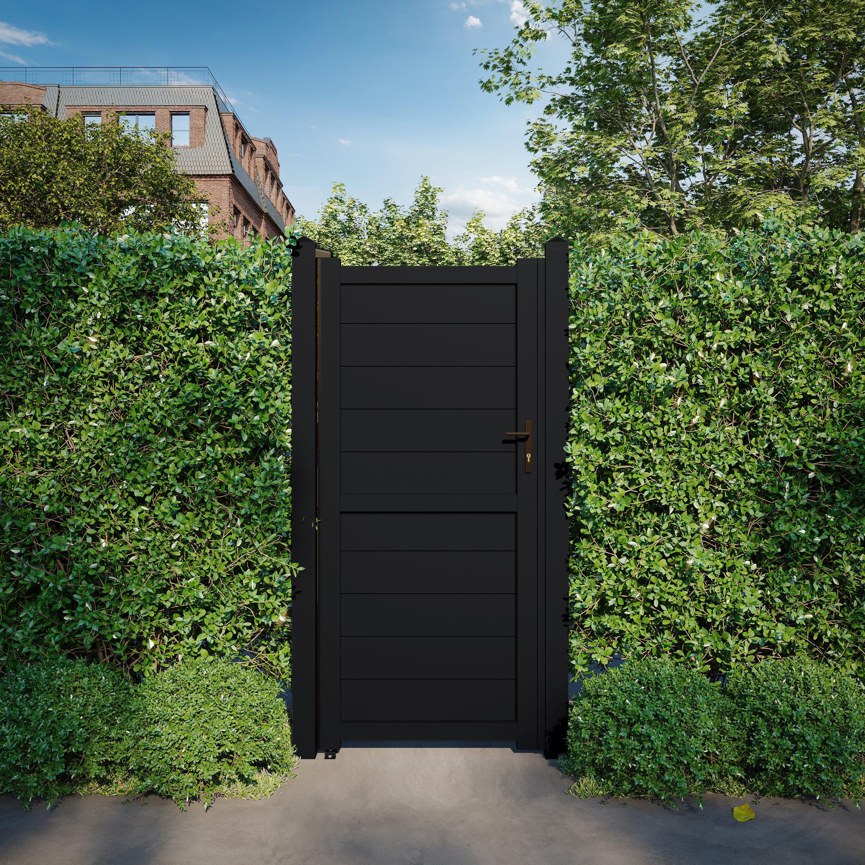 Black 2024 outdoor gate